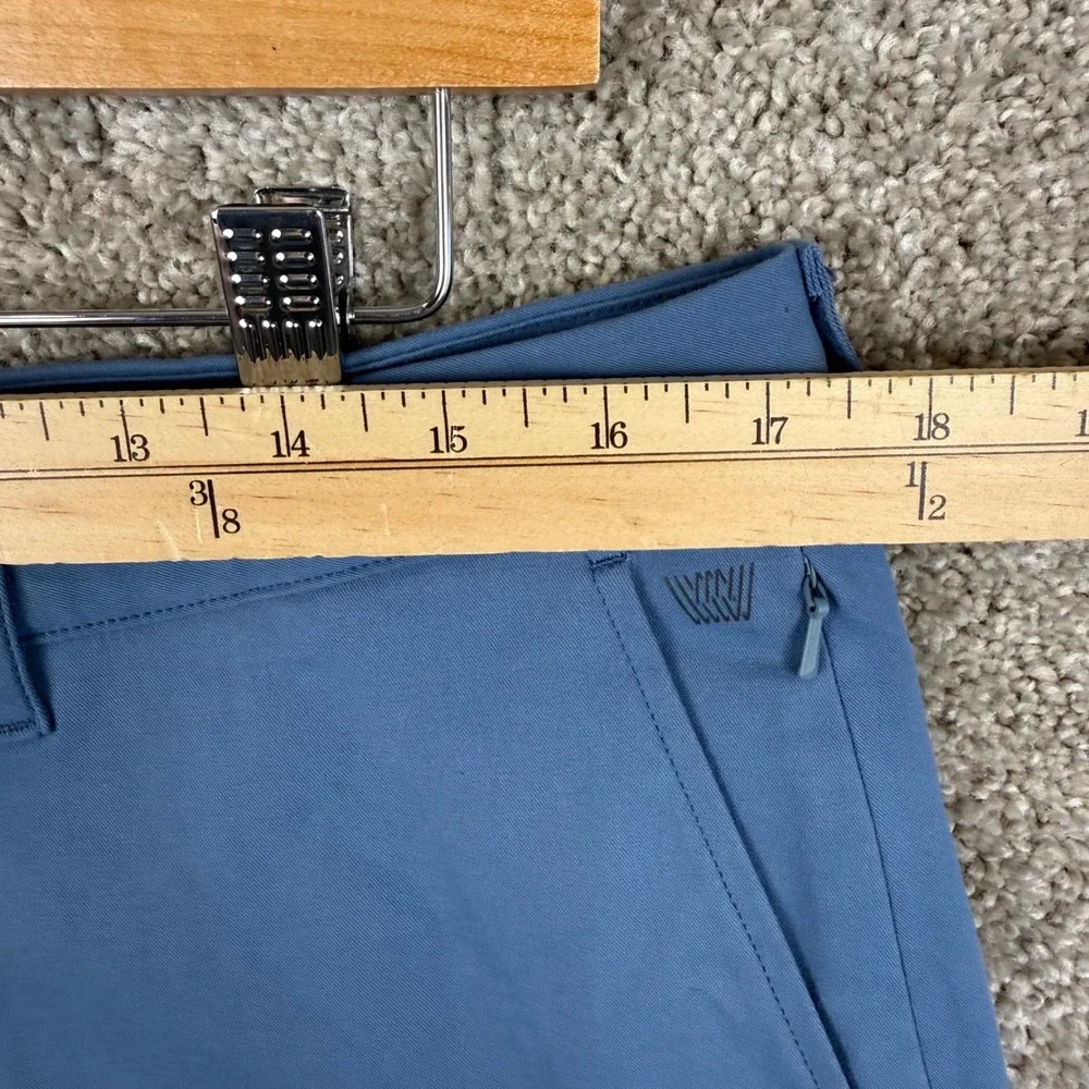 Mack Weldon Radius Shorts Mens 34 Slate Blue Tech Stretch Performance Casual
